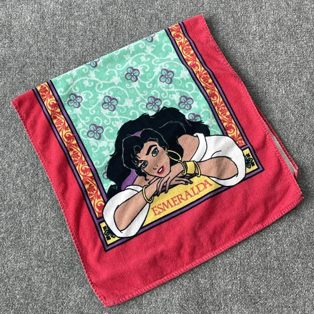 The Hunchback of Notre Dame Towel Esmeralda Beach Vintage 90's Disney 44 X 21